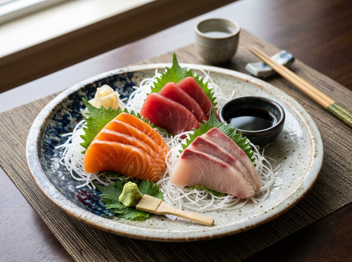 Fresh sashimi selection